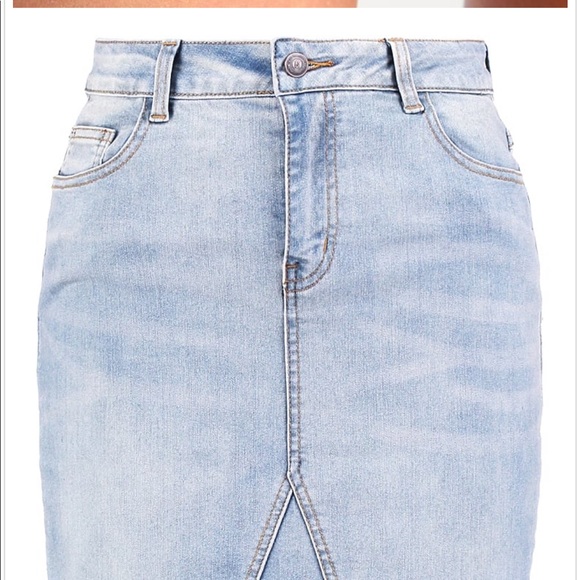 OBJECT OBJTINNIE BELLA - Denim Skirt Light Blue - Picture 3 of 8